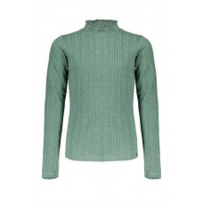 Koba cable knit turtle neck l/sl top